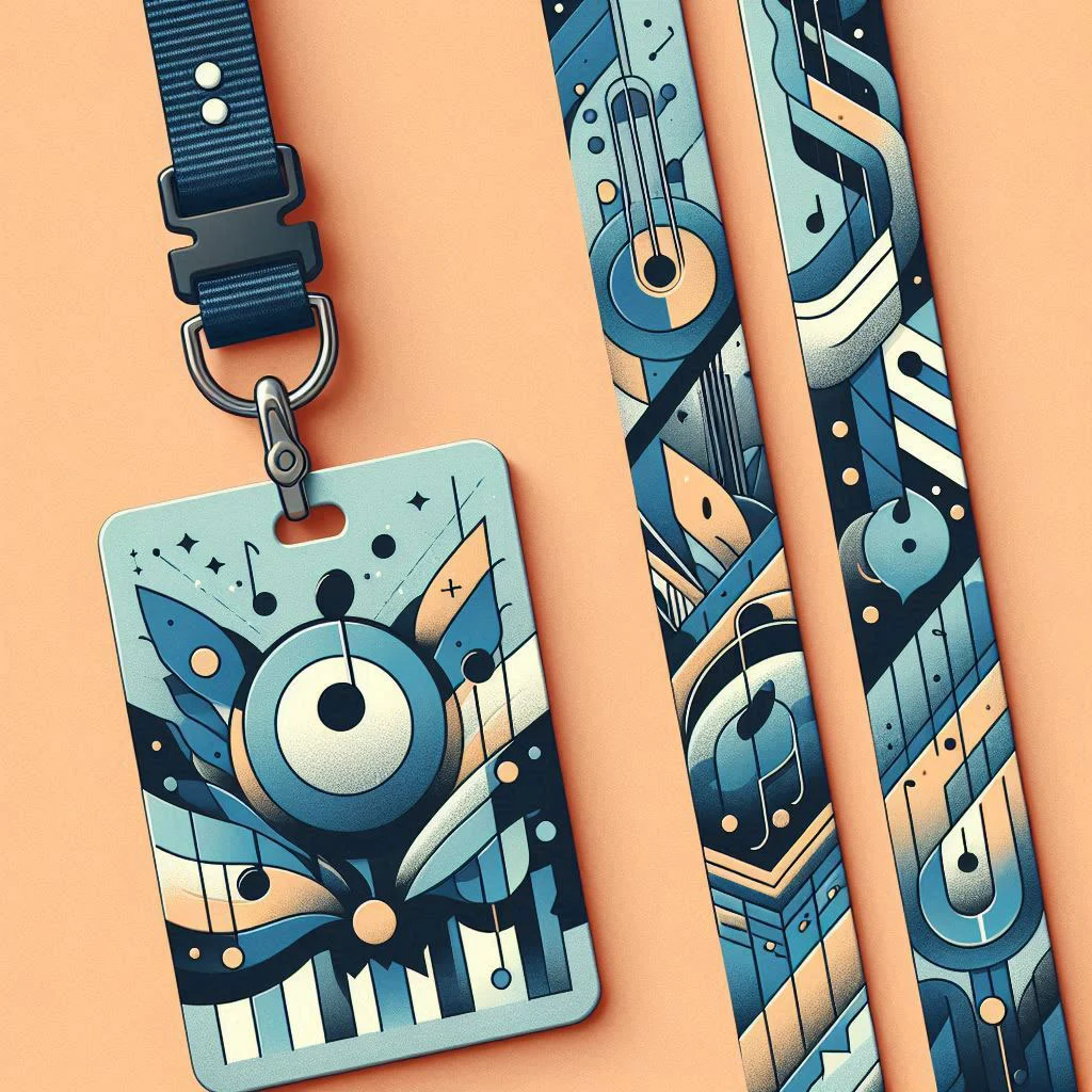 Desain lanyard event musik