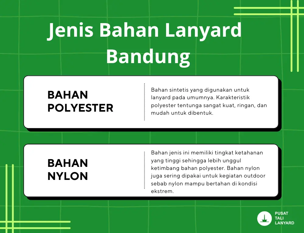 Jenis Bahan Lanyard Bandung