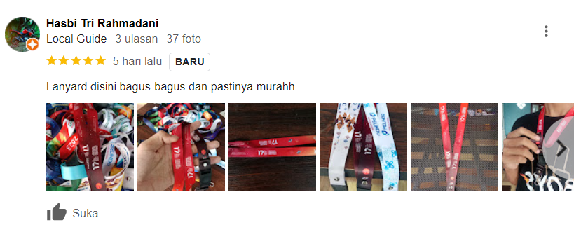 Testimoni 5 Lanyard Samarinda