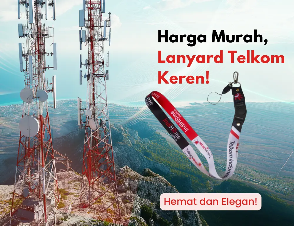 Jual Cetak Lanyard Telkom Murah Untuk Pegawainya