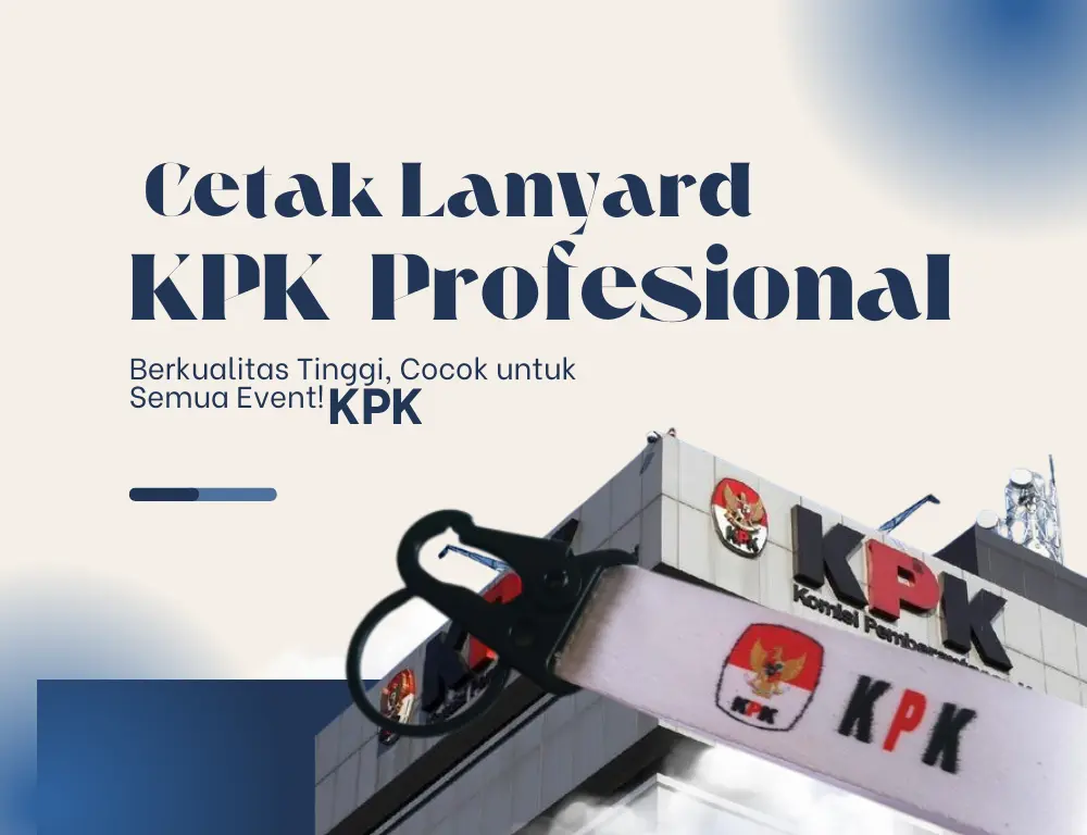 Lanyard Kpk Untuk Acara, Pers, Konferensi, Rapat